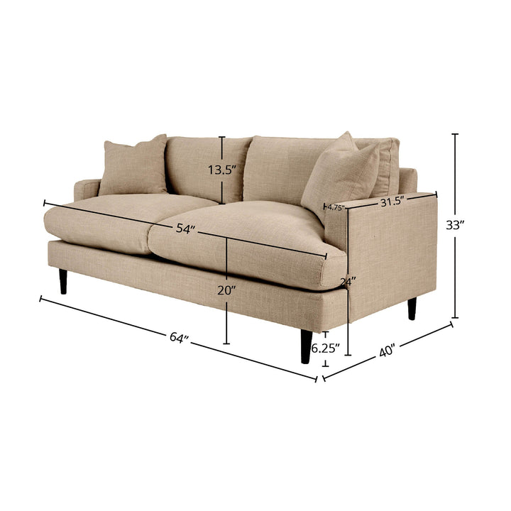 Martha Loveseat - Beach Toast