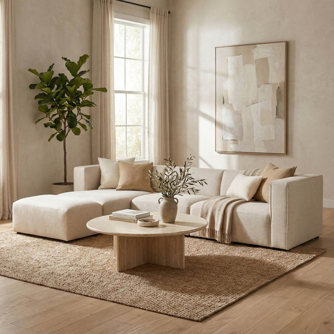 Premium Left Modular Sectional w/ Ottoman