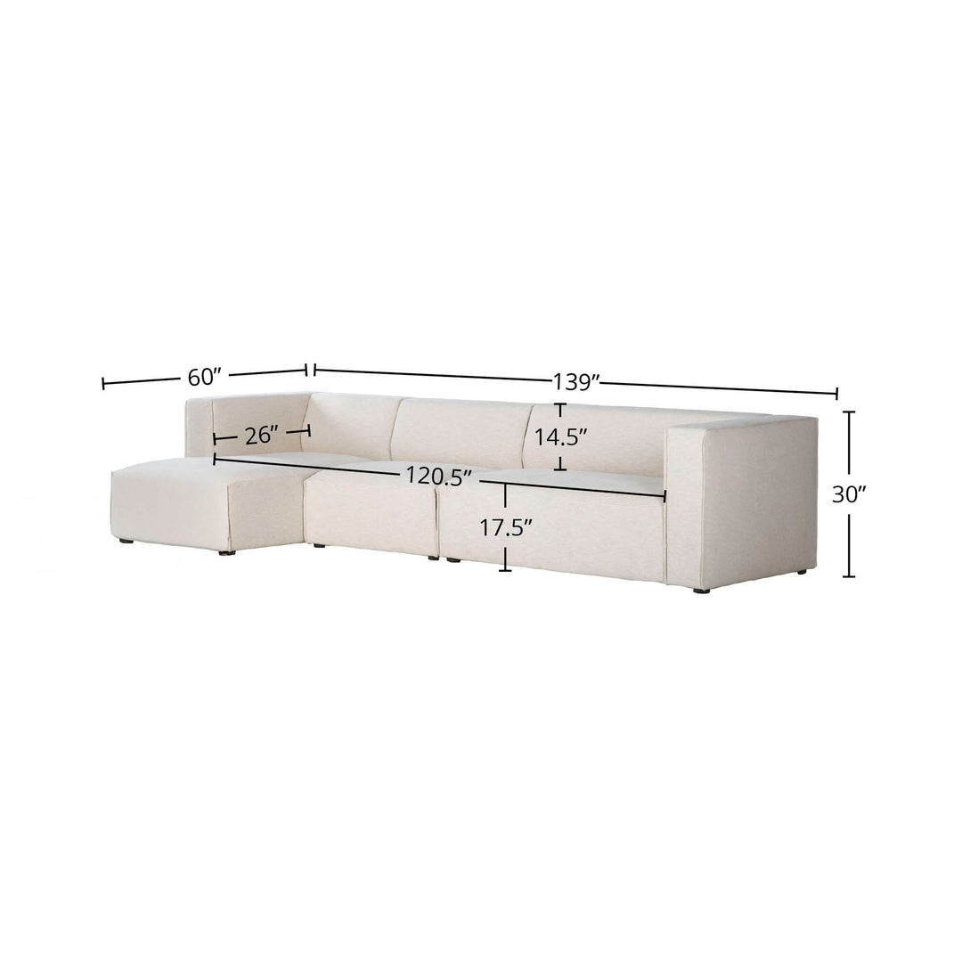 Premium Left Modular Sectional