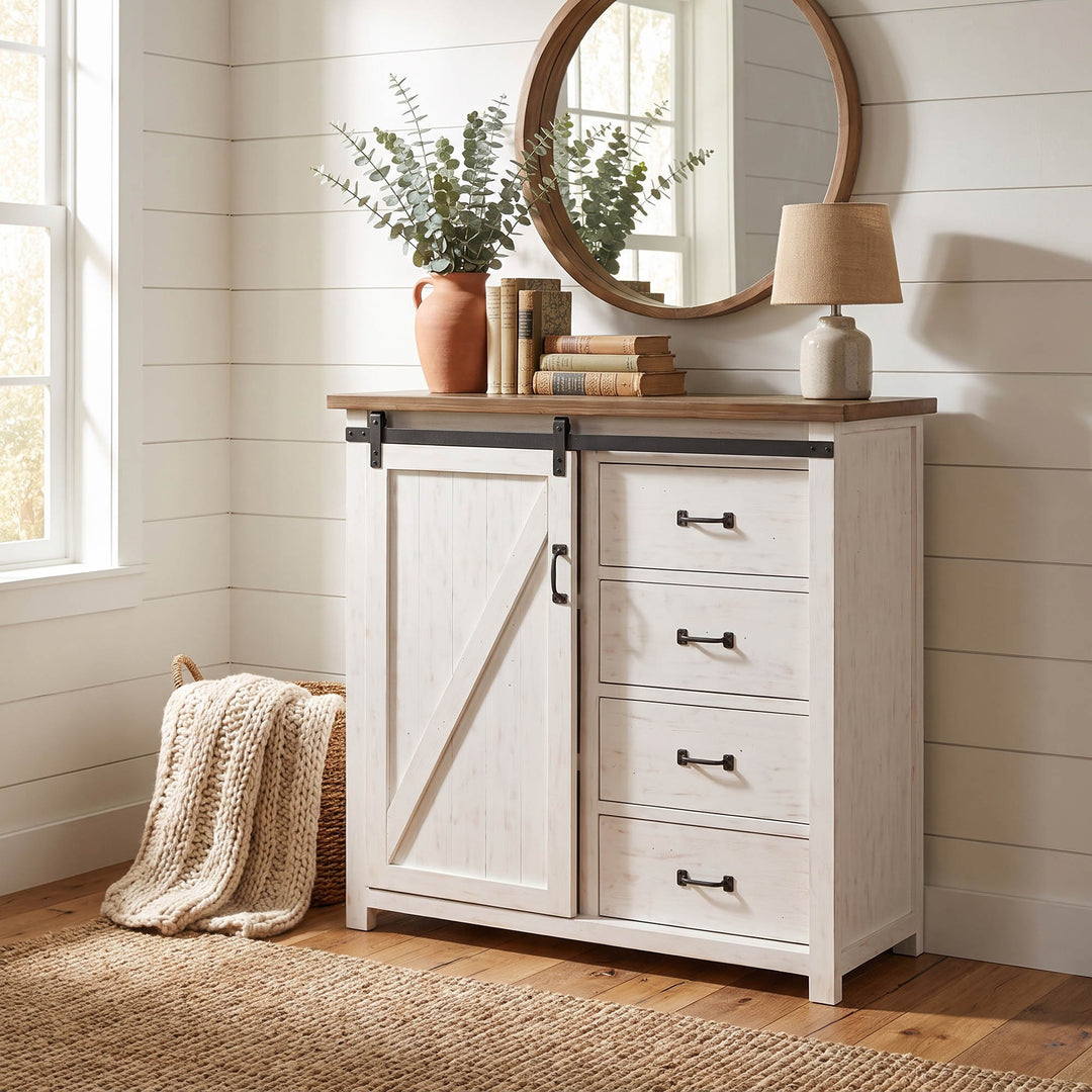 Provence 4 Drawer Chest With 1 Door