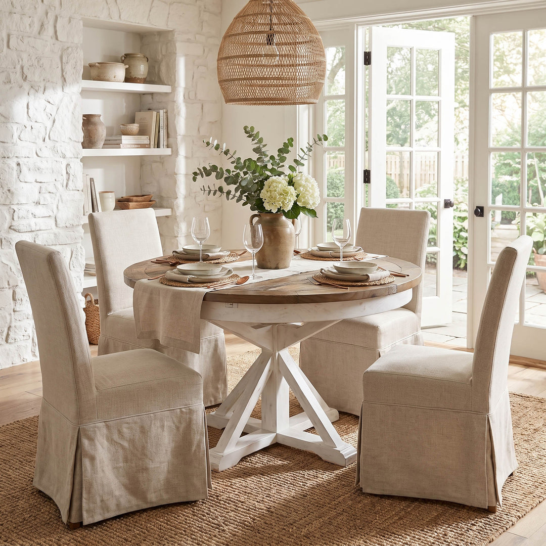 Provence Round Extension Table (47"/63")