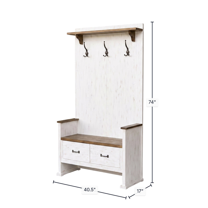Provence Hall Bench 2 Drawer