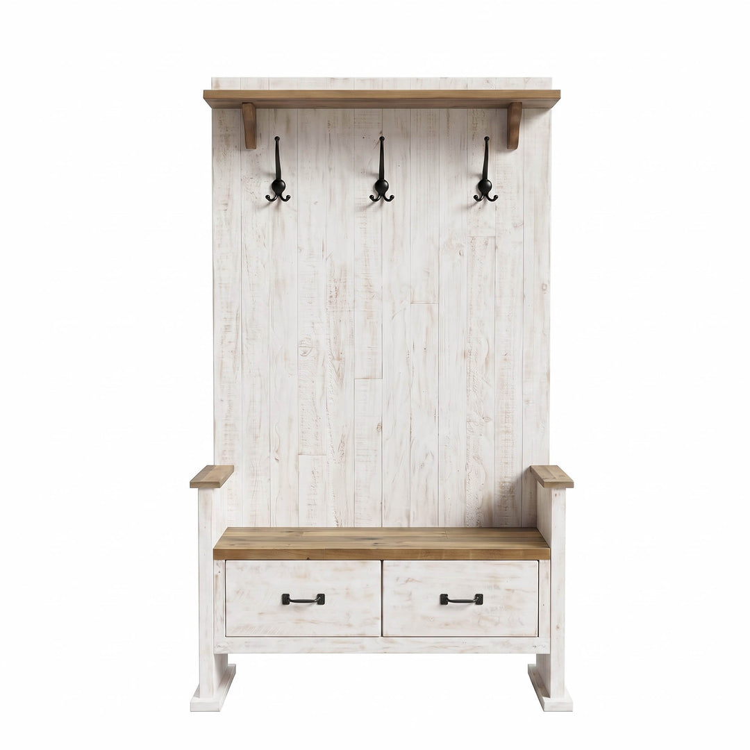 Provence Hall Bench 2 Drawer