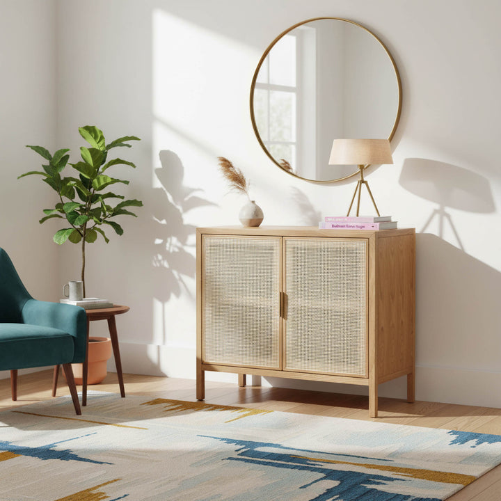 Rattan Small Sideboard - Natural