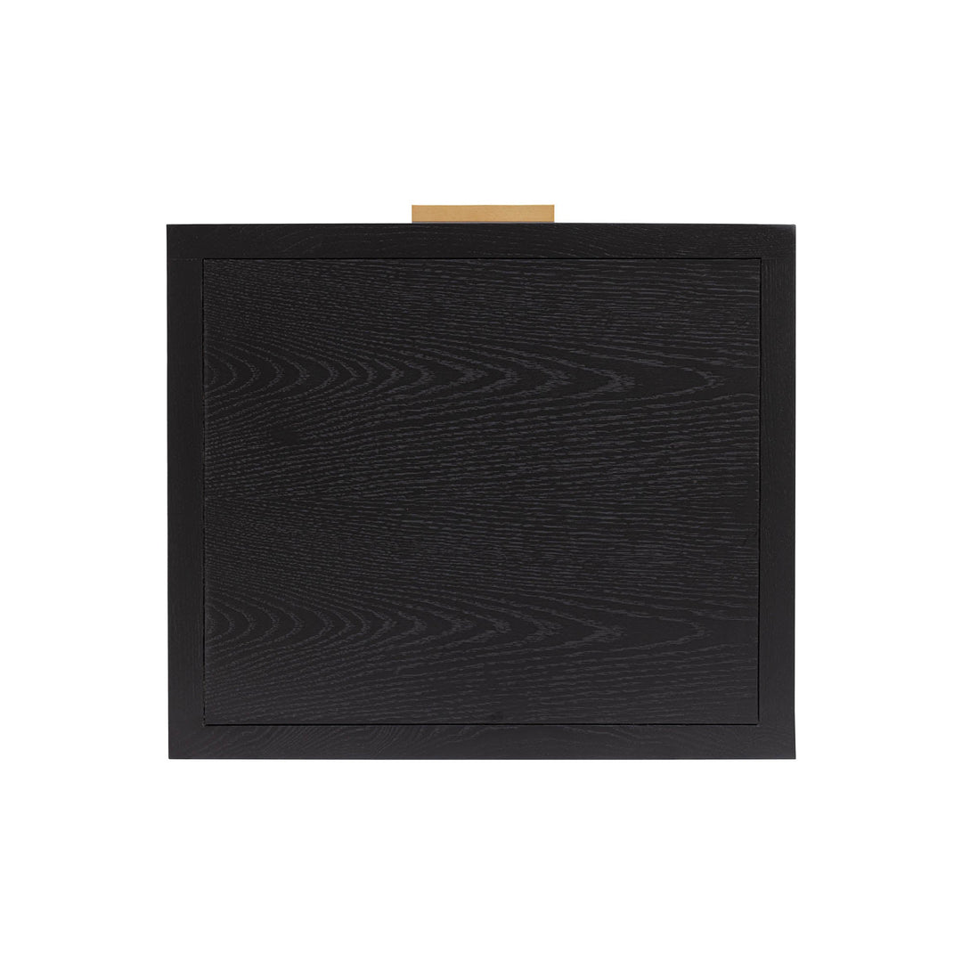 Rattan Filing Cabinet - Ebony