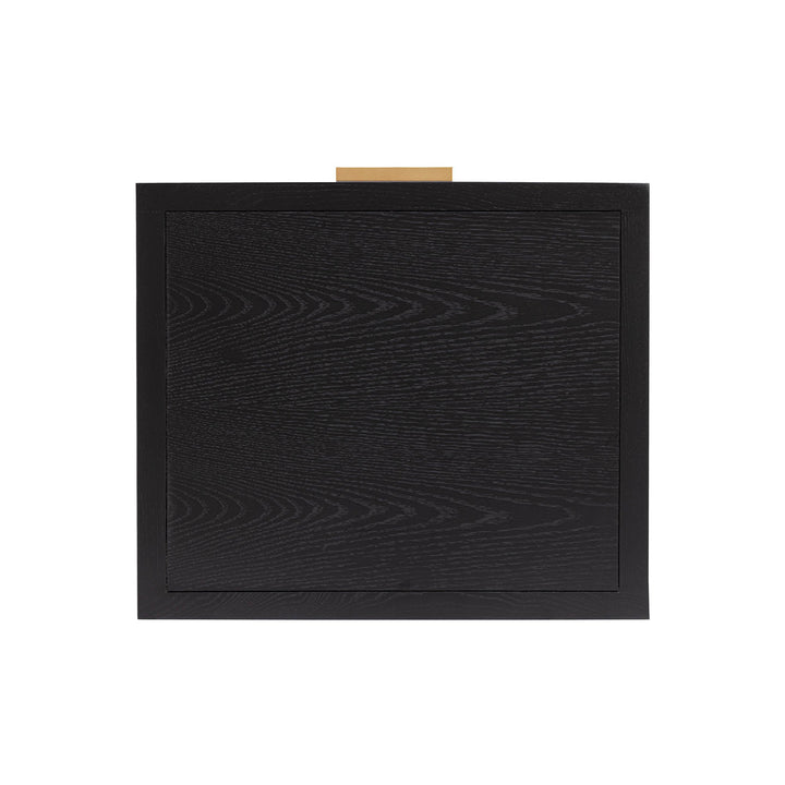 Rattan Filing Cabinet - Ebony
