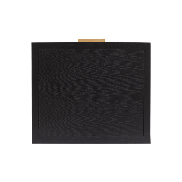 Rattan Filing Cabinet - Ebony