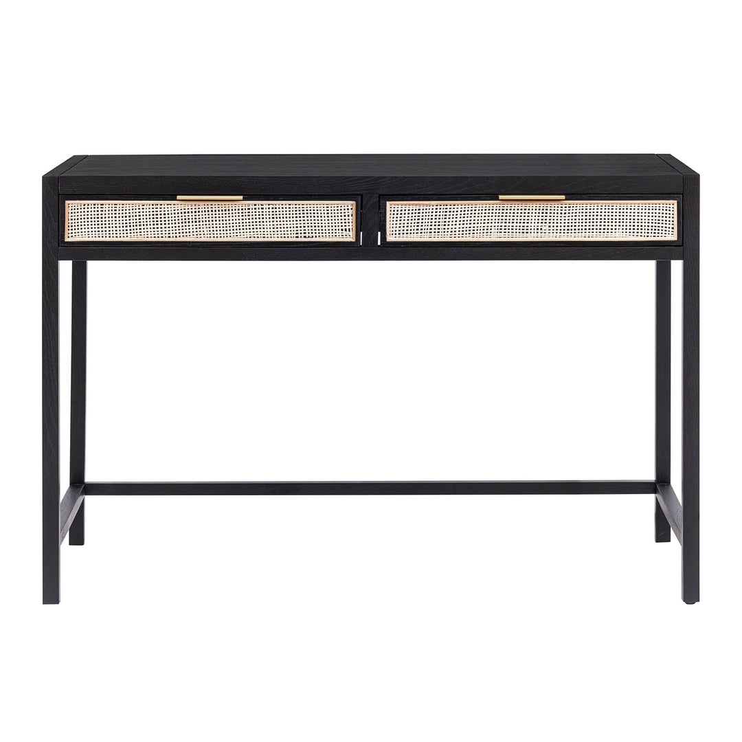 Rattan Desk - Ebony