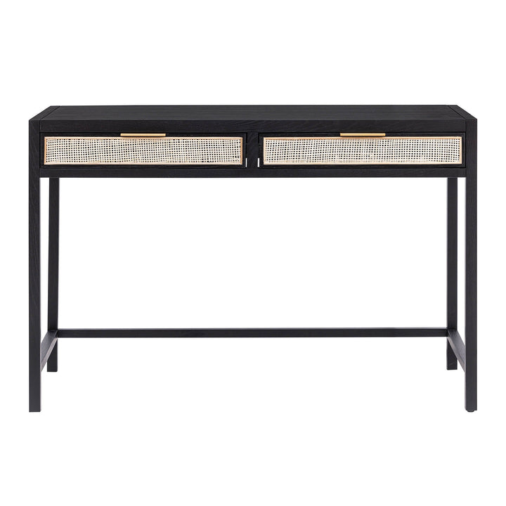 Rattan Desk - Ebony
