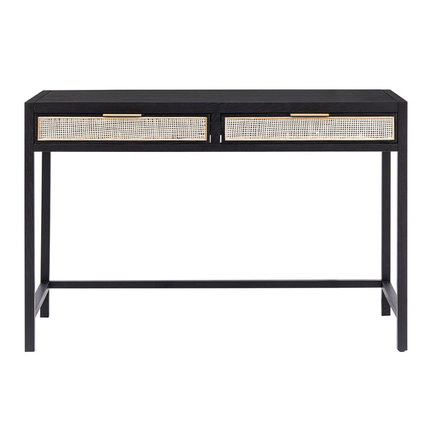 Rattan Desk - Ebony