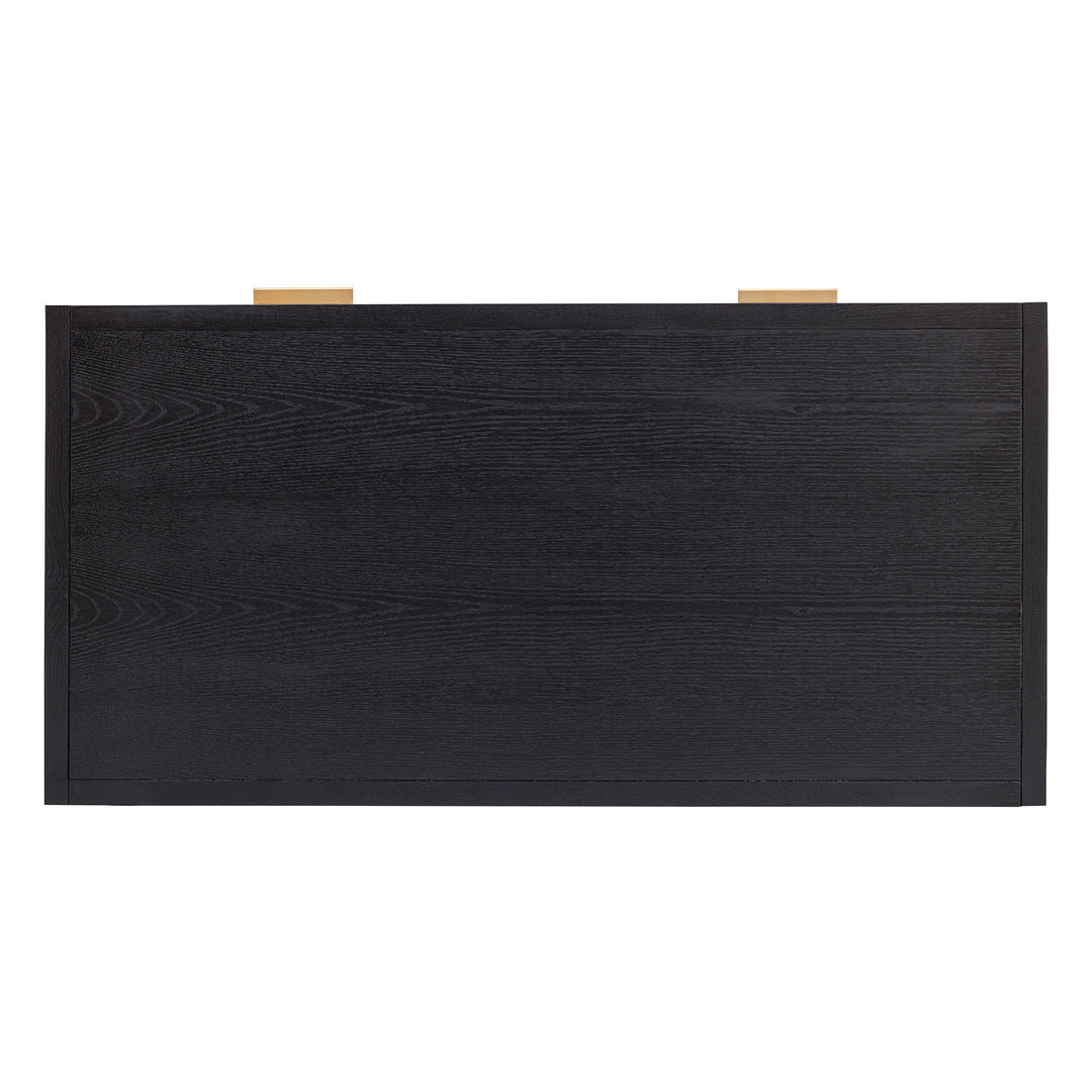 Rattan Desk - Ebony