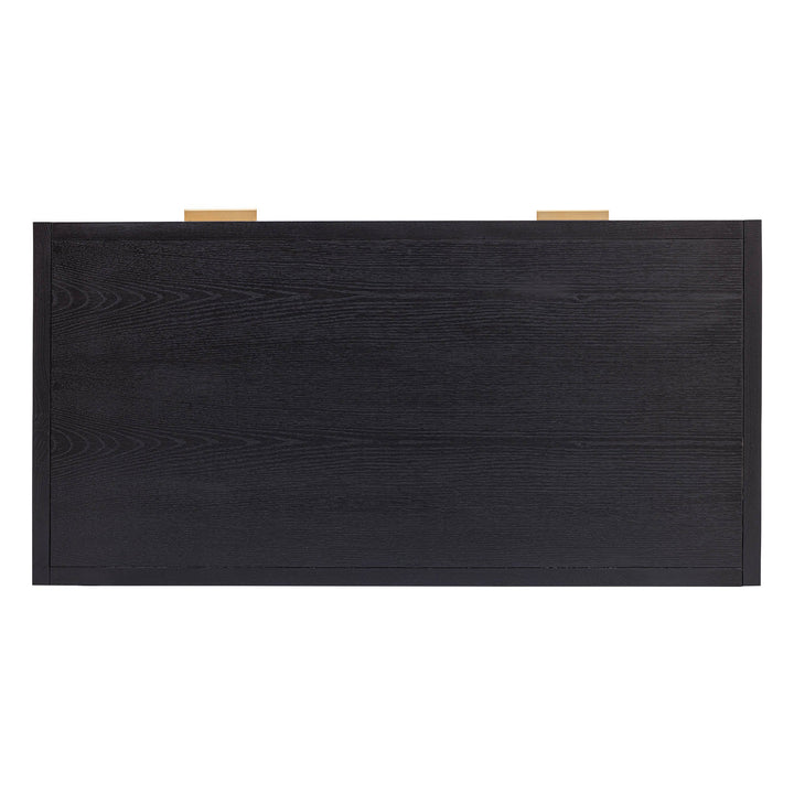 Rattan Desk - Ebony