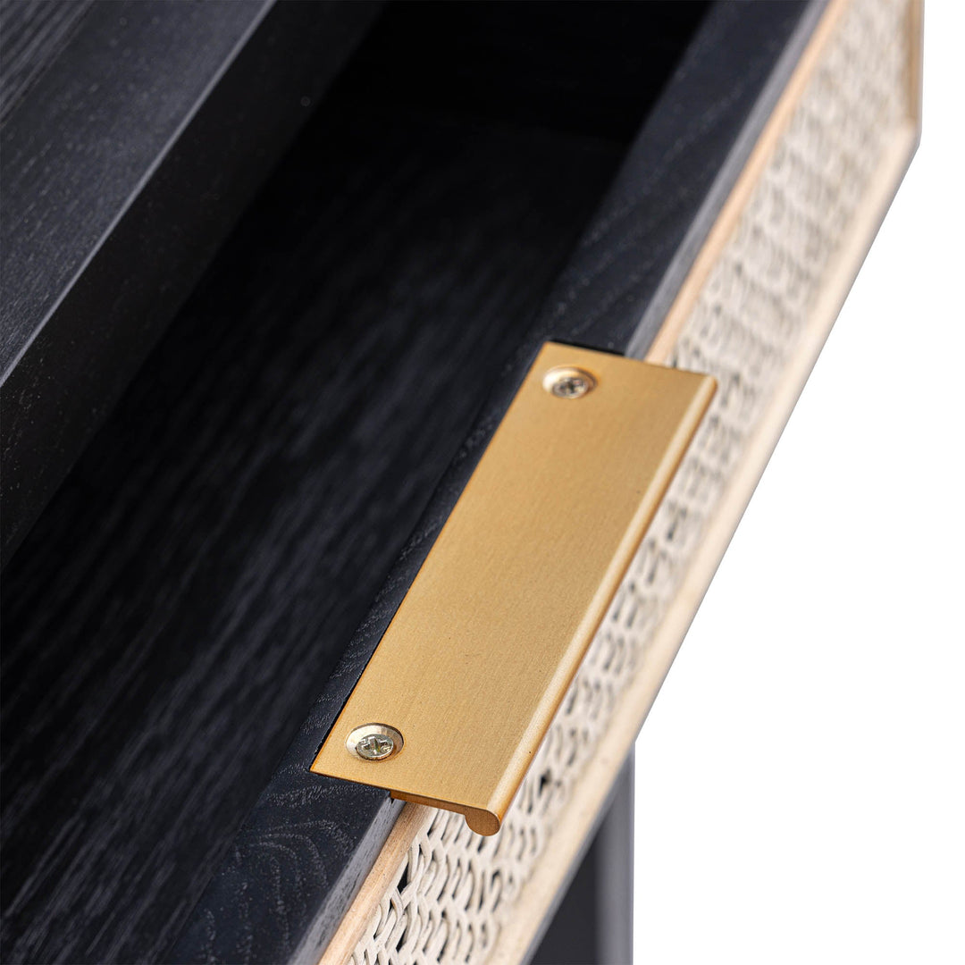 Rattan Desk - Ebony