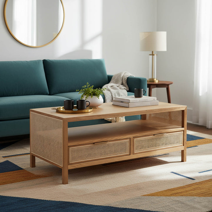 Rattan Coffee Table - Natural