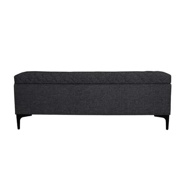 Reece Storage Bench - Charcoal Grey