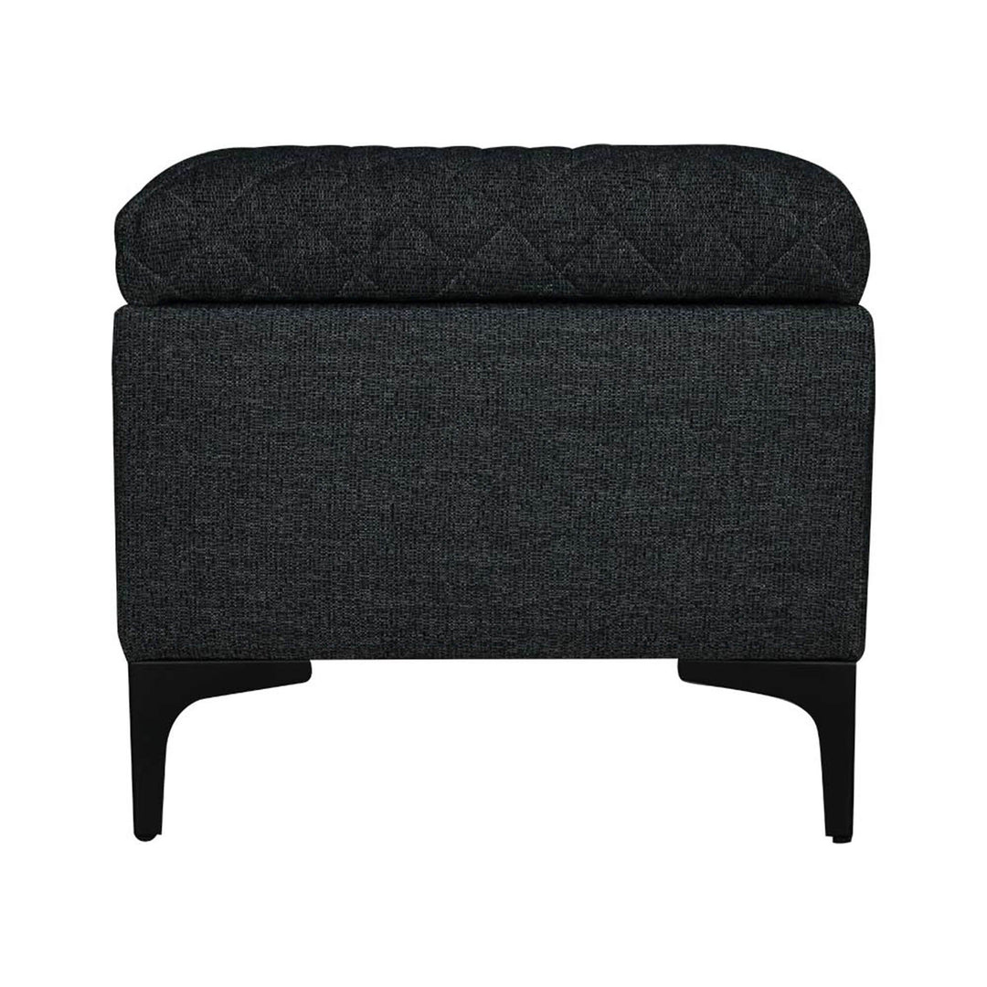 Reece Storage Ottoman - Charcoal Grey