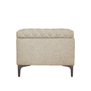 Reece Storage Ottoman - Tan