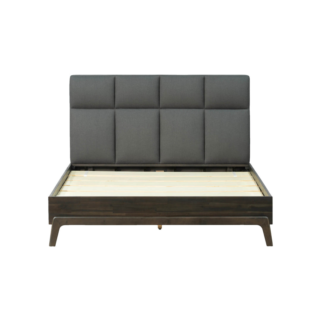 Remix Queen Bed - Antique Black - Grey