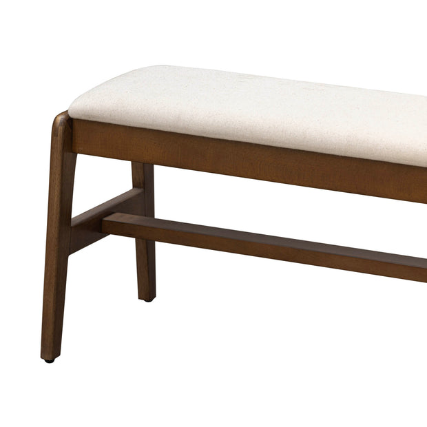 Remix Upholstered Bench - Cream
