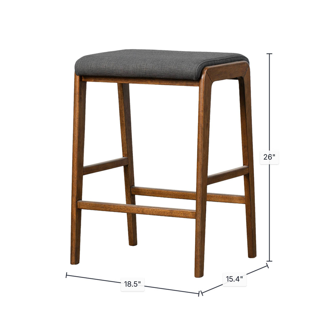 Remix Backless Counter Stool - Grey