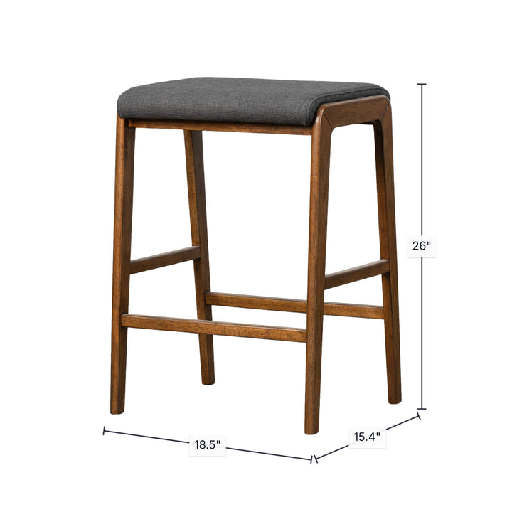 Remix Backless Counter Stool - Grey