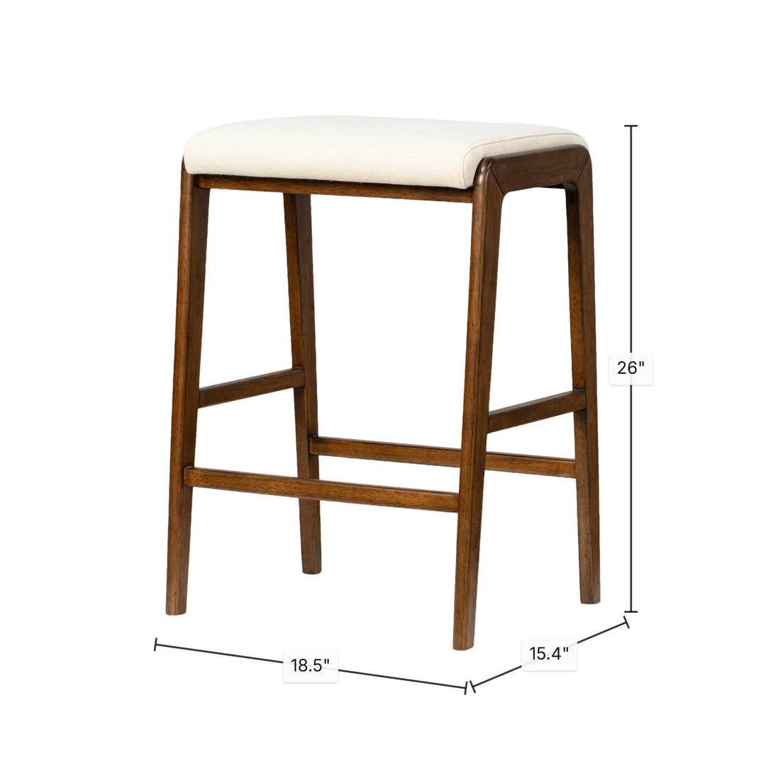Remix Backless Counter Stool - Cream