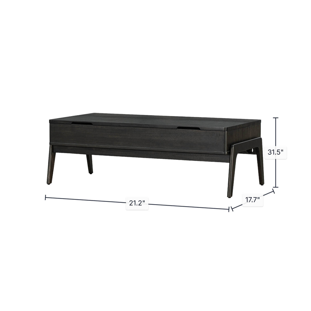 Remix Coffee Table w/ Lift Top - Antique Black