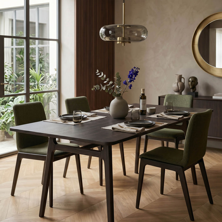 Remix Dining Chair - Green/Antique Black Frame