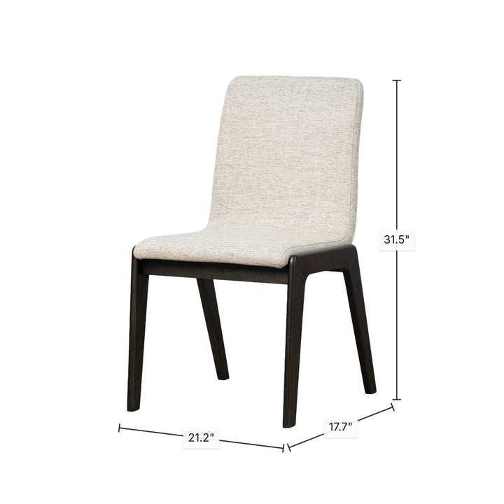 Remix Dining Chair - Twill Frost Grey/Antique Black Frame