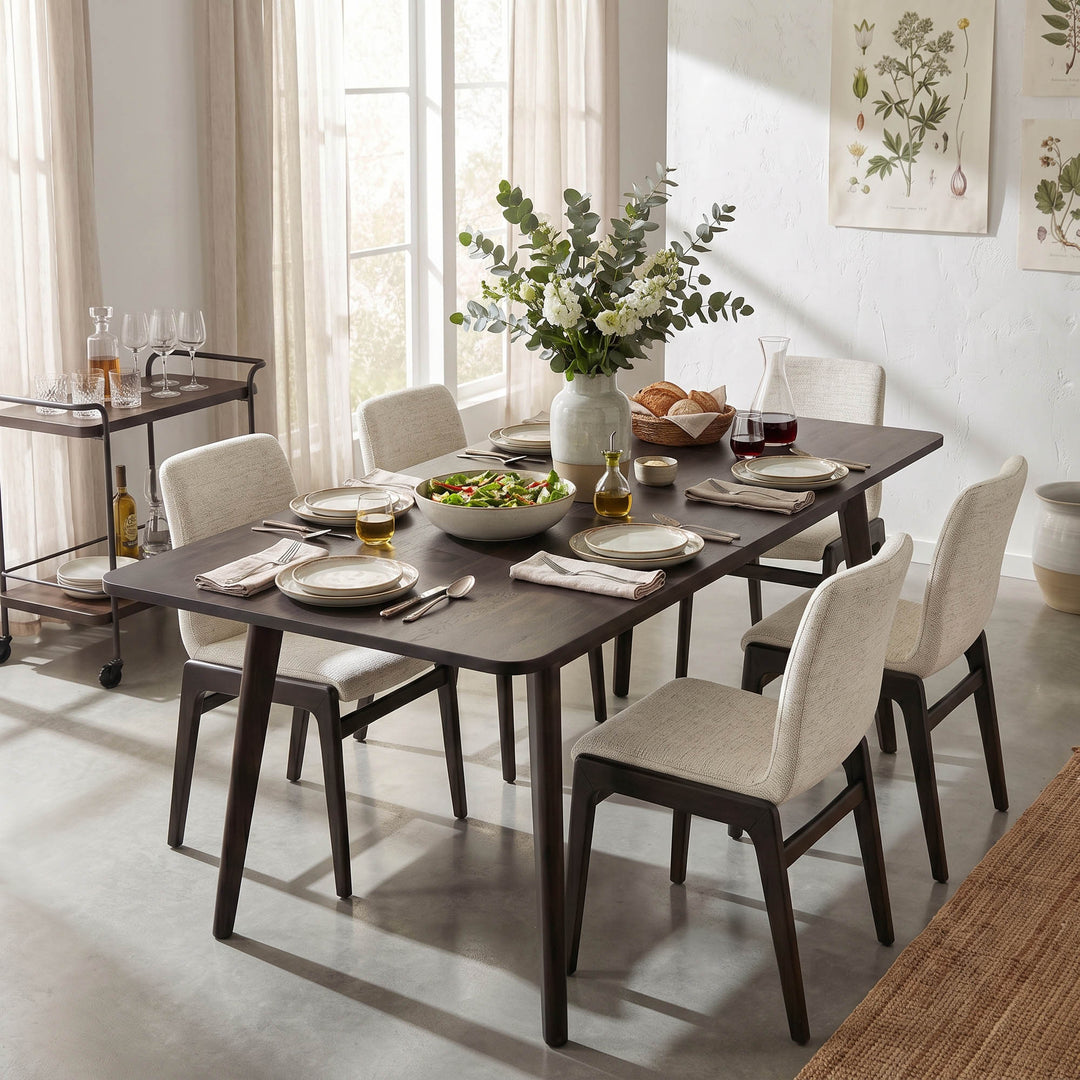 Remix Dining Chair - Twill Frost Grey/Antique Black Frame