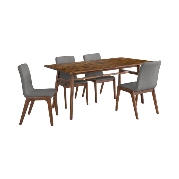 Remix Dining Table Set w/ Grey Chairs