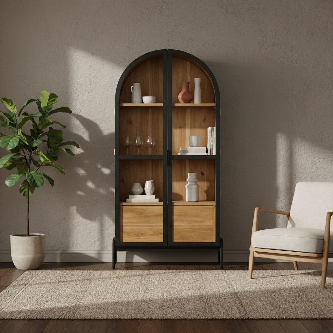 Remix Display Cabinet - Antique Black