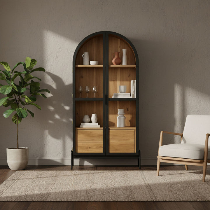 Remix Display Cabinet - Antique Black