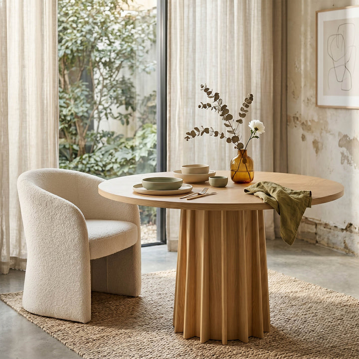 Sculpture Dining Table - Natural