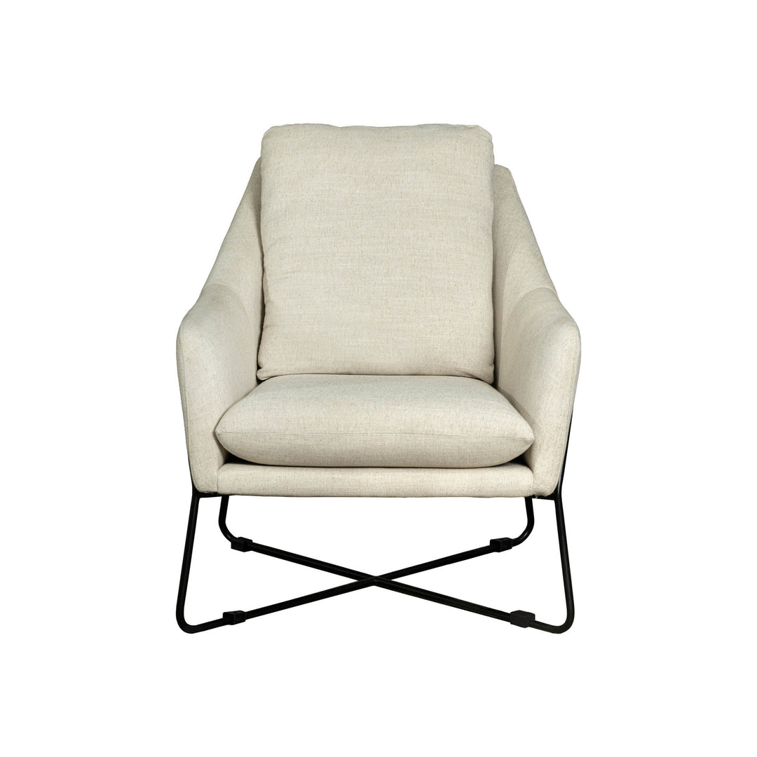 Rodolfo Lounge Chair - Linen Taupe