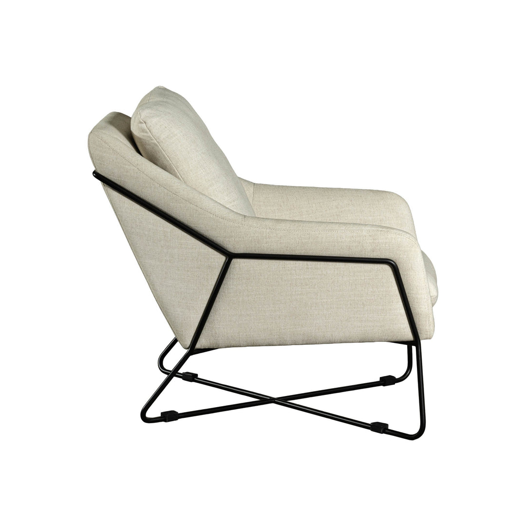 Rodolfo Lounge Chair - Linen Taupe
