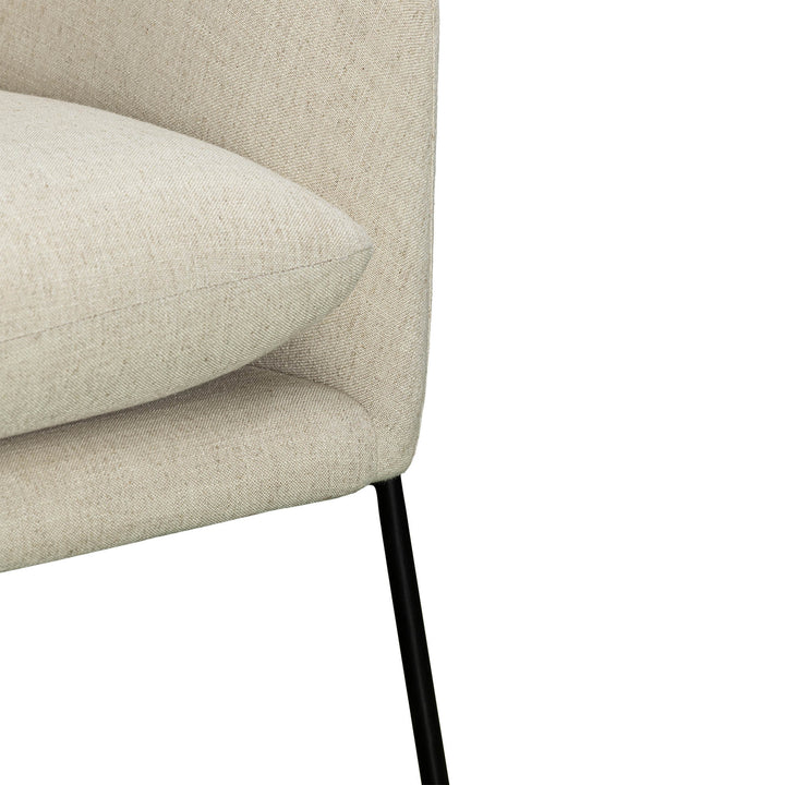 Rodolfo Lounge Chair - Linen Taupe