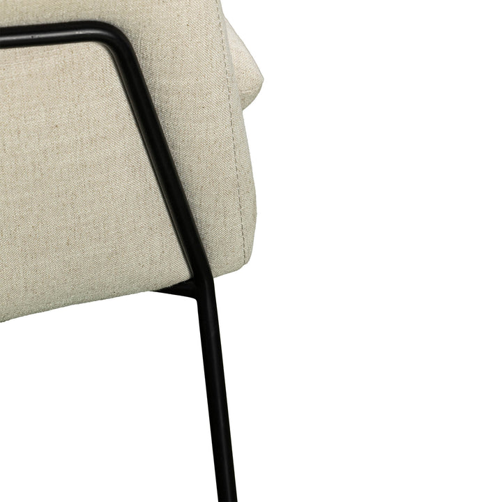 Rodolfo Lounge Chair - Linen Taupe