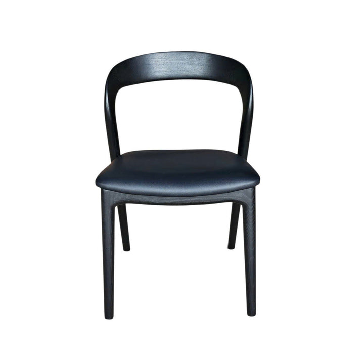 Rotondo Dining Chair - Black Frame w/ PU Seat
