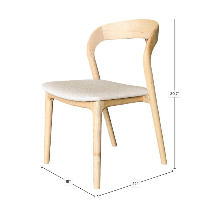Rotondo Dining Chair - Natural Frame