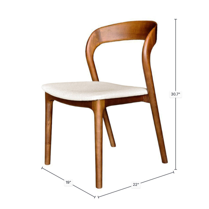 Rotondo Dining Chair - Walnut Frame