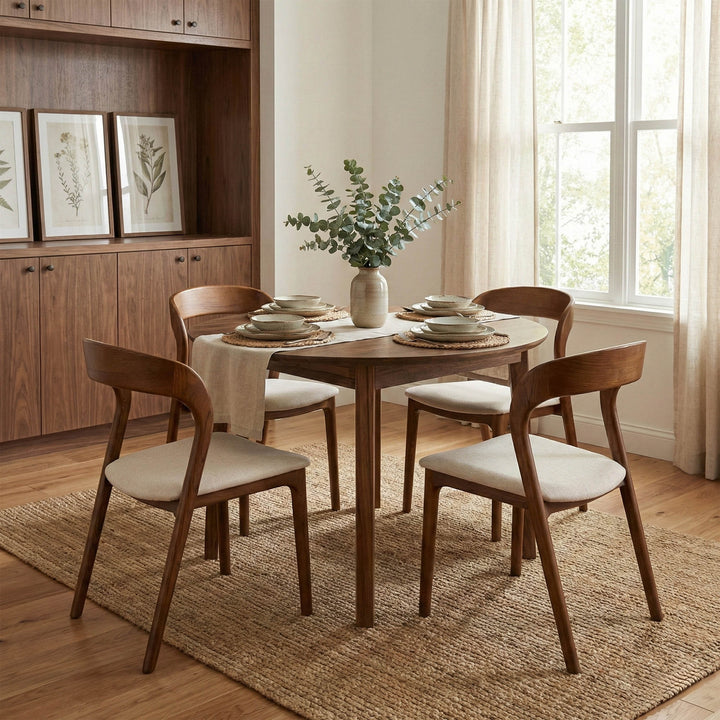 Rotondo Dining Chair - Walnut Frame