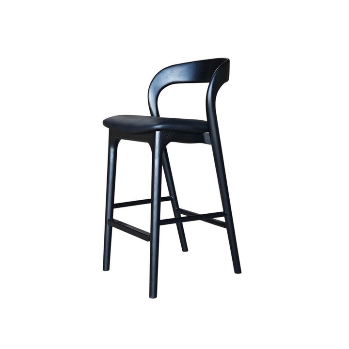 Rotondo Counter Stool - Black Frame w/ PU Seat