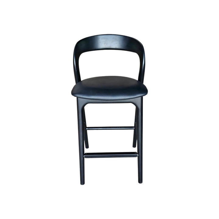 Rotondo Counter Stool - Black Frame w/ PU Seat