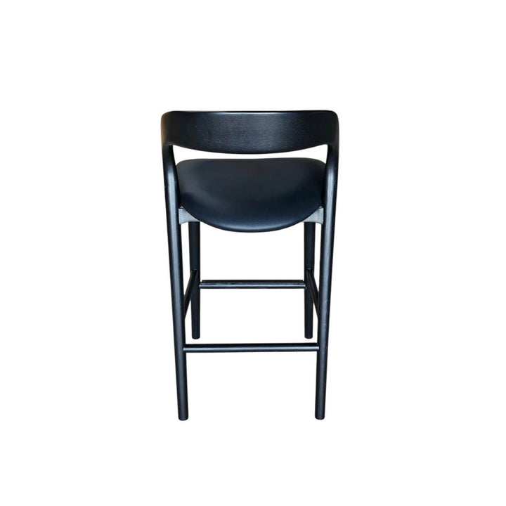Rotondo Counter Stool - Black Frame w/ PU Seat