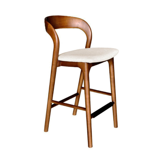 Rotondo Counter Stool - Walnut Frame