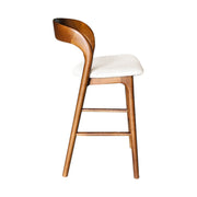 Rotondo Counter Stool - Walnut Frame