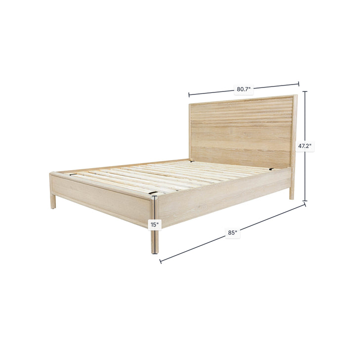 Runway King Bed - Light Oak
