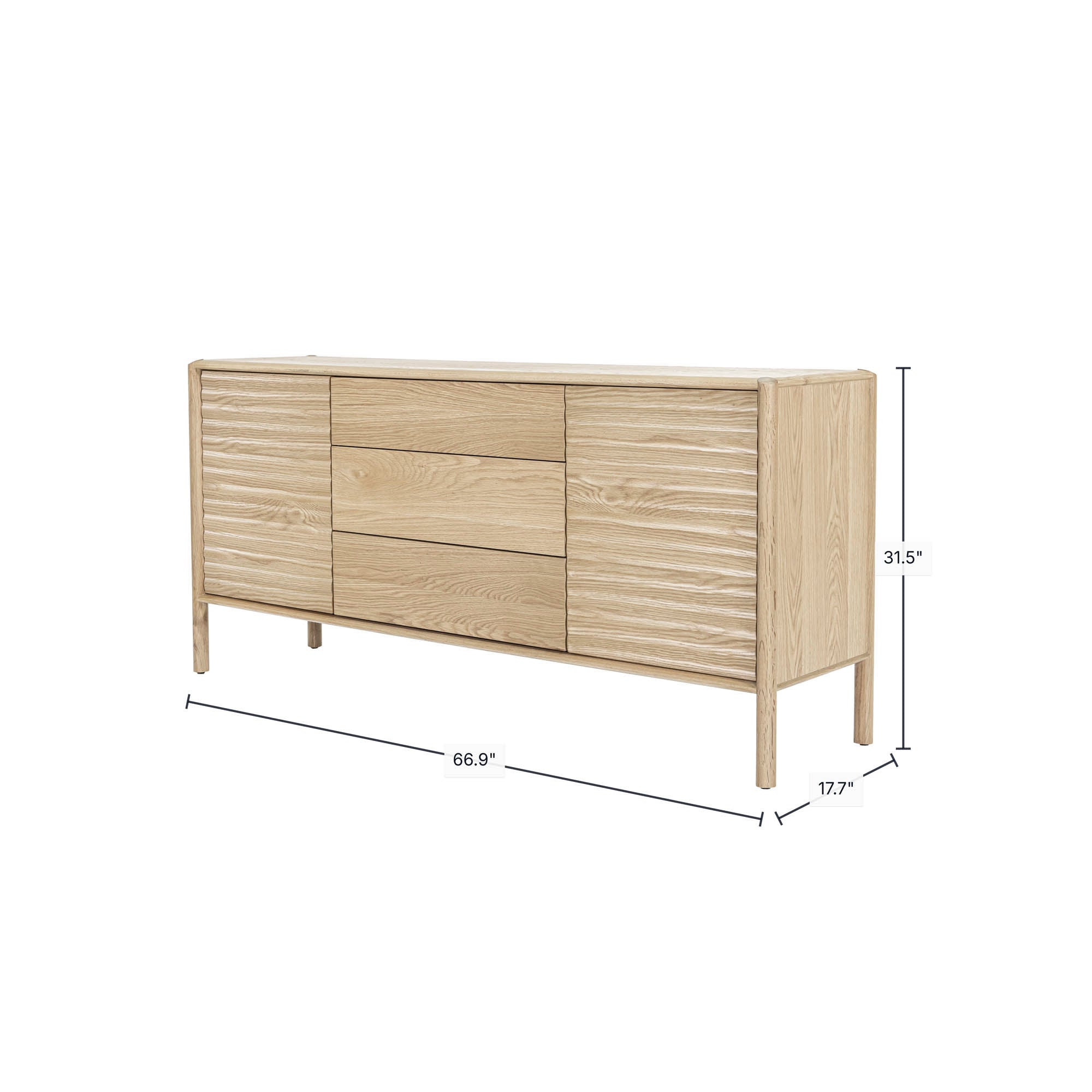 Runway Sideboard - Light Oak – LH Home
