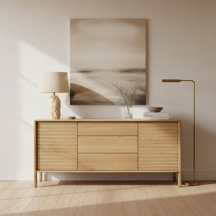 Runway 6 Drawer Dresser - Light Oak
